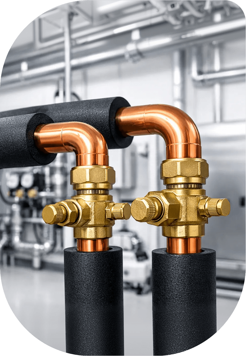 HVAC technician performing preventive maintenance